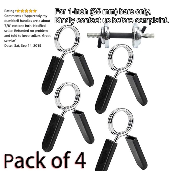 1 inch barbell clamps - Picture 1 of 1
